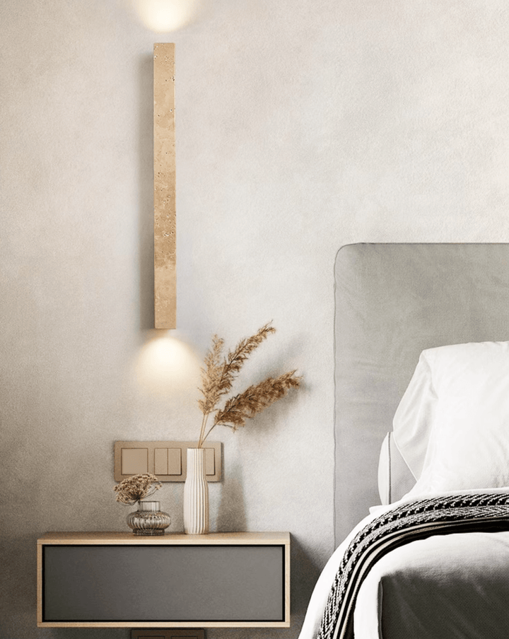 Travertine Column Wall Light - Vakkerlight