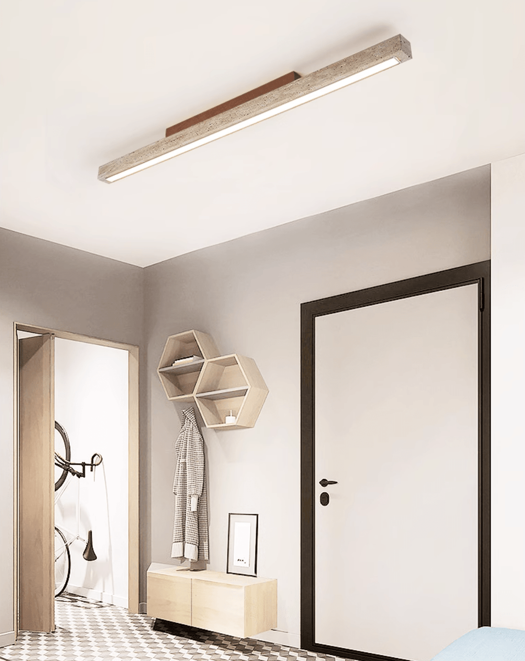 Travertine Column Ceiling Light - Vakkerlight