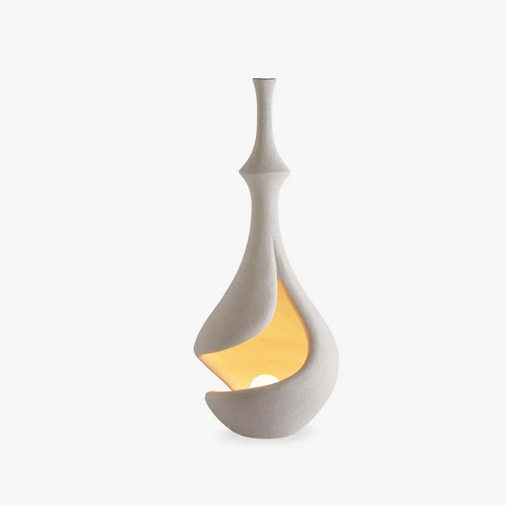 White Sere Vase Floor Lamp - Vakkerlight