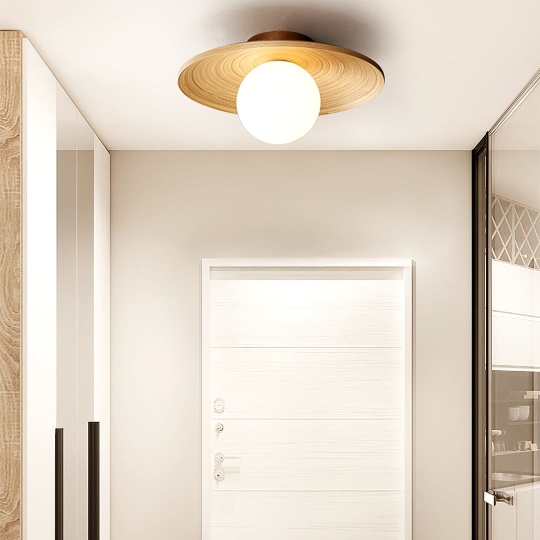 Soluna Wood Ceiling Light - Vakkerlight