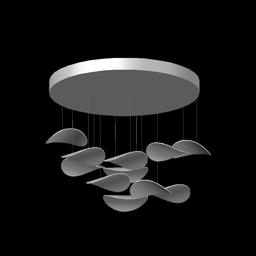 Wave Floating Leaf Chandelier - Vakkerlight