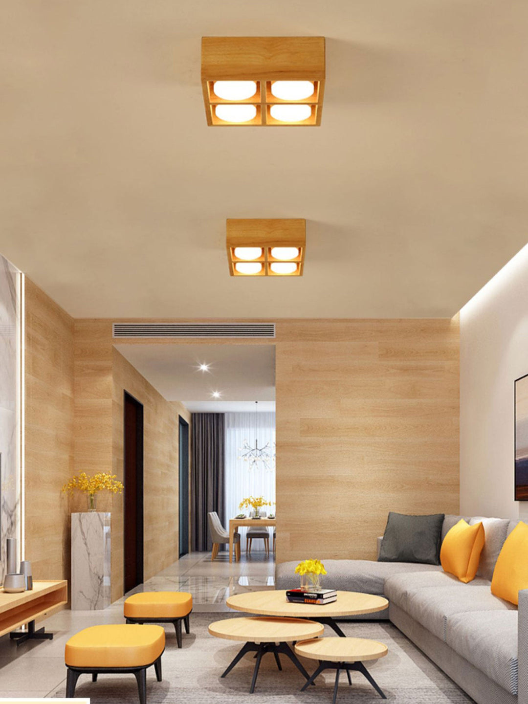 Cobra Wood Ceiling Light - Vakkerlight