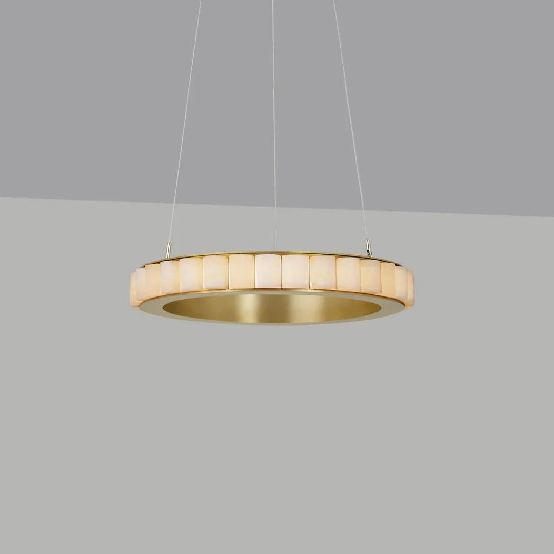 Alabaster Avalon Halo Chandelier - Vakkerlight