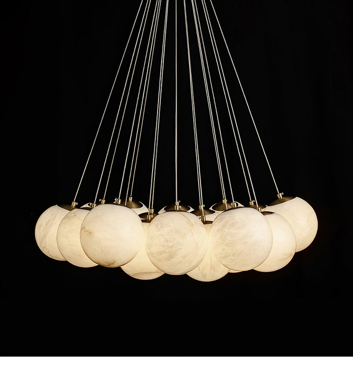 Alabaster Balls Chandelier - Vakkerlight