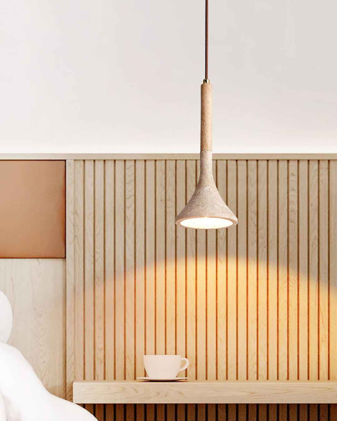 Aplomb Travertine Pendant Lamp - Vakkerlight