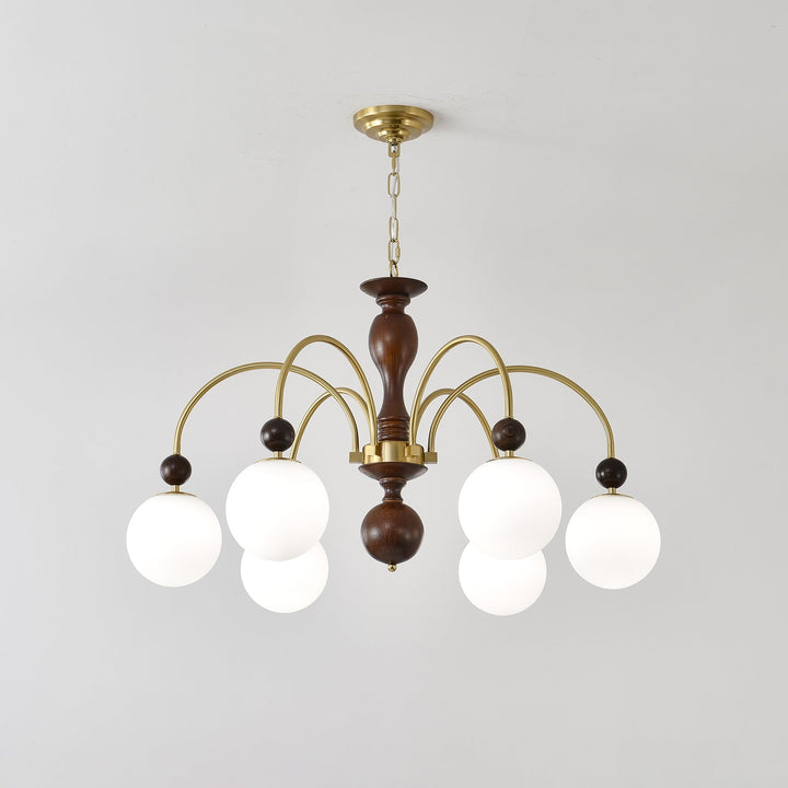 Archway Walnut Color Chandelier - Vakkerlight