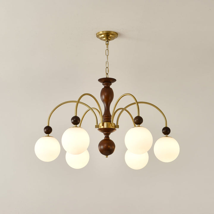 Archway Walnut Color Chandelier - Vakkerlight