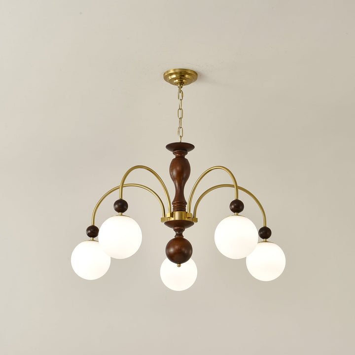 Archway Walnut Color Chandelier - Vakkerlight