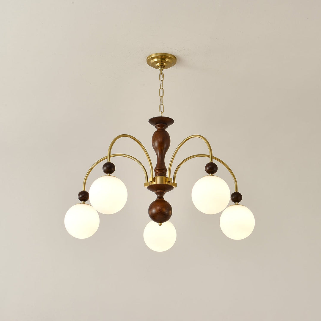 Archway Walnut Color Chandelier - Vakkerlight
