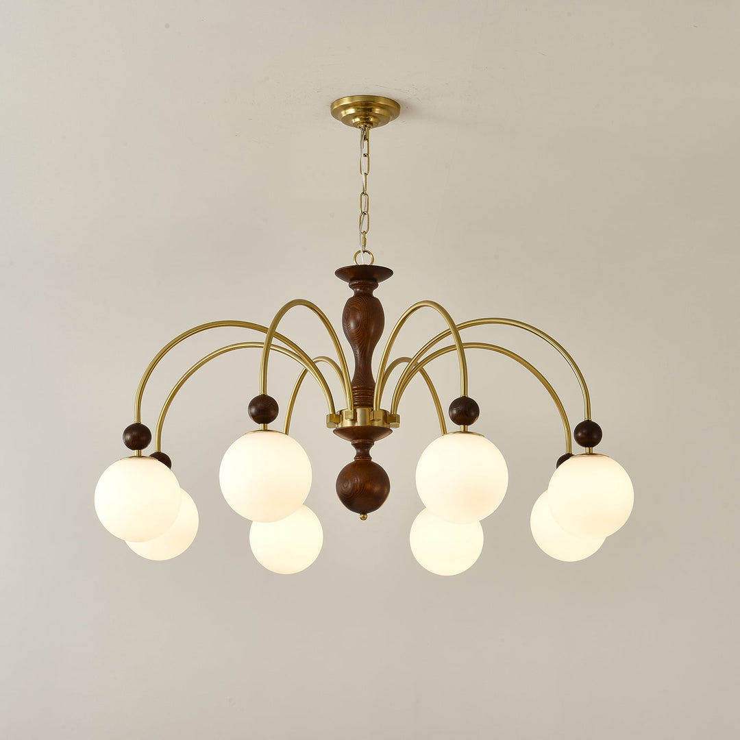 Archway Walnut Color Chandelier - Vakkerlight