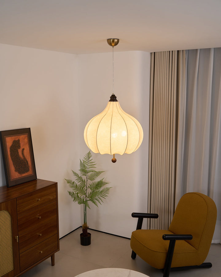 Chestnut Fabric Pendant Light - Vakkerlight