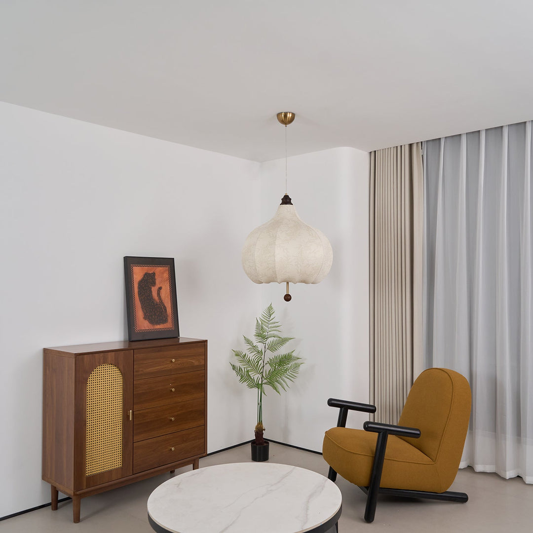Chestnut Fabric Pendant Light - Vakkerlight