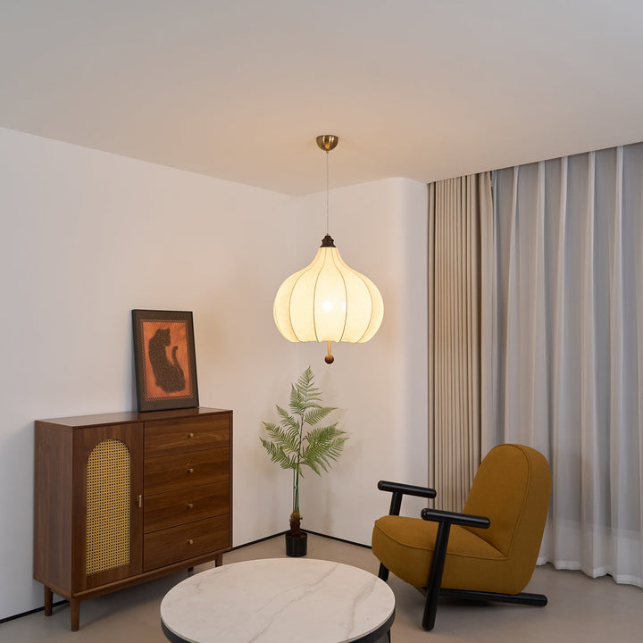 Chestnut Fabric Pendant Light - Vakkerlight