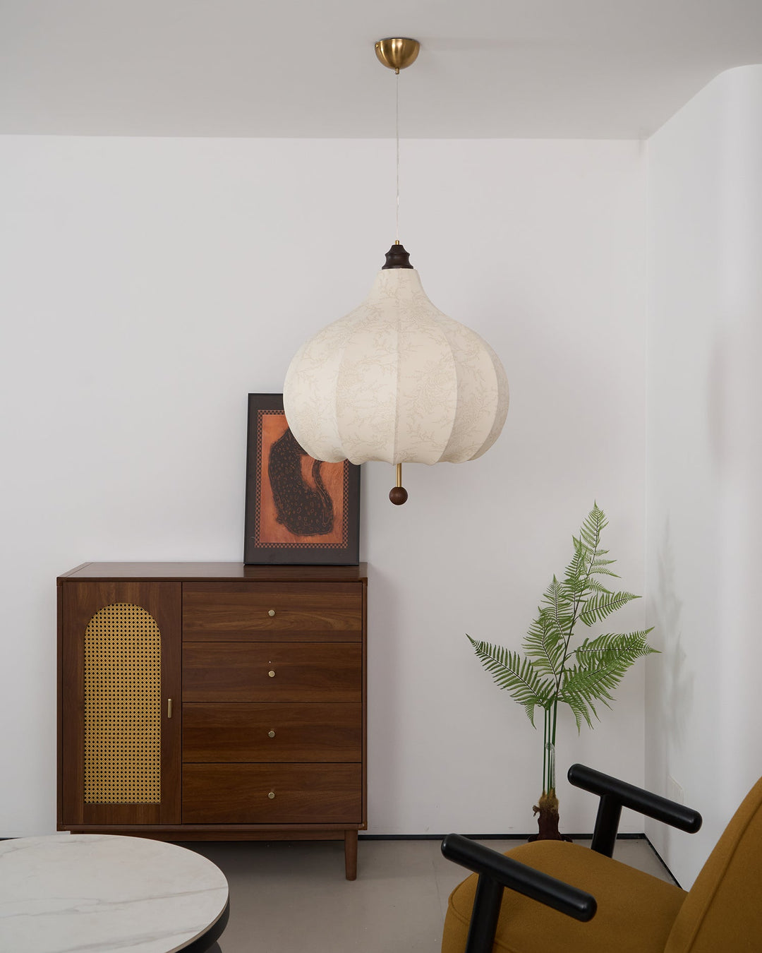 Chestnut Fabric Pendant Light - Vakkerlight