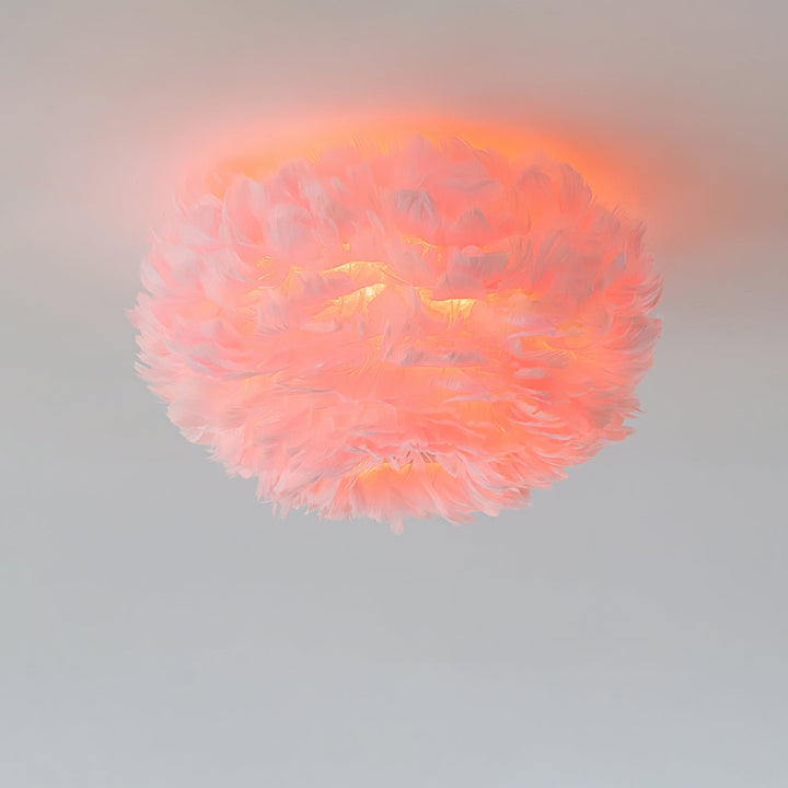 Feathered Ceiling Lamp