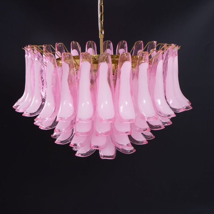 Fiora Pink Glass Chandelier - Vakkerlight