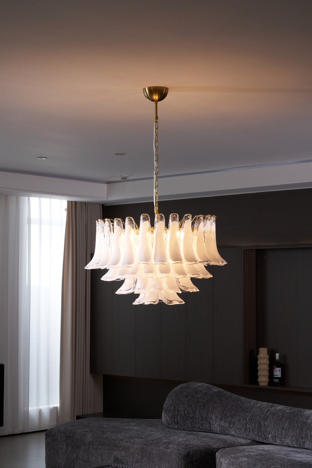 Fiora Pink Glass Chandelier - Vakkerlight