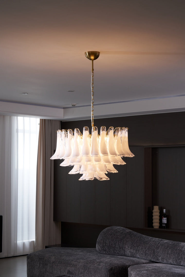 Fiora Pink Glass Chandelier - Vakkerlight
