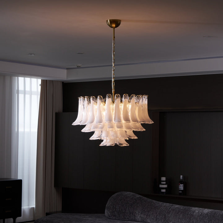 Fiora Pink Glass Chandelier - Vakkerlight