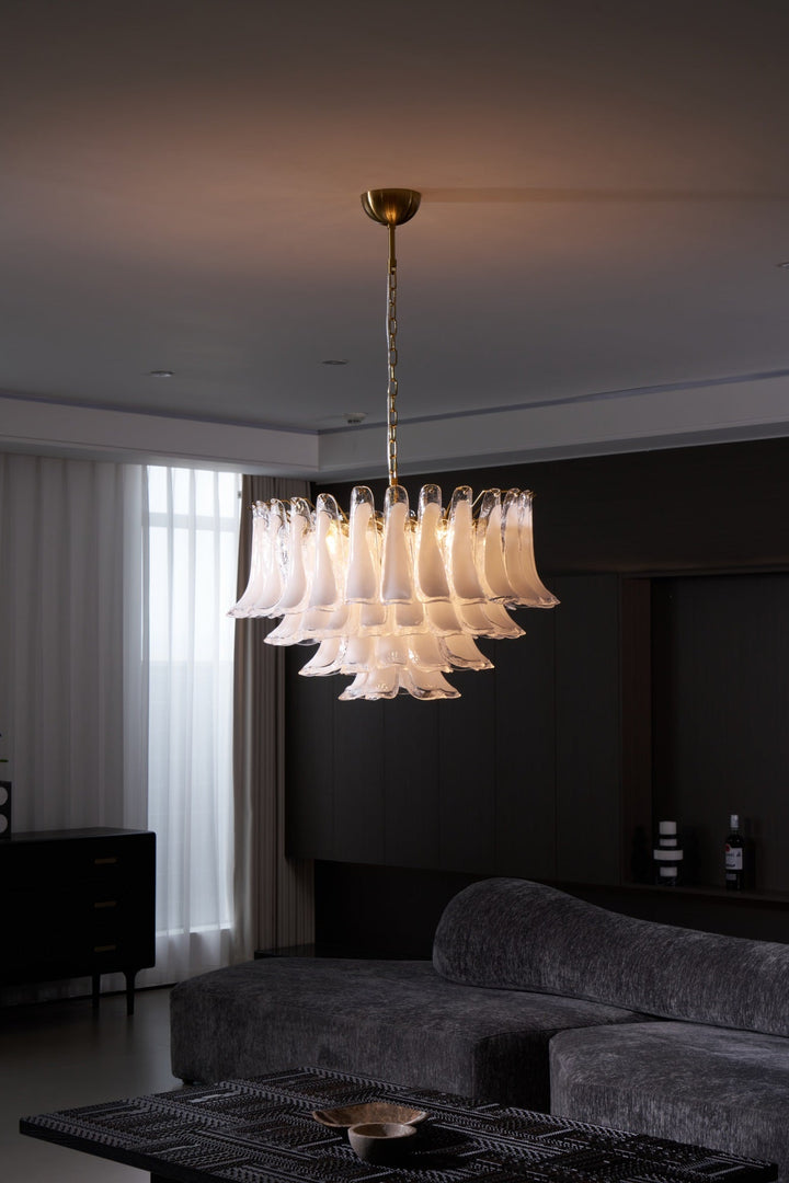 Fiora Pink Glass Chandelier - Vakkerlight