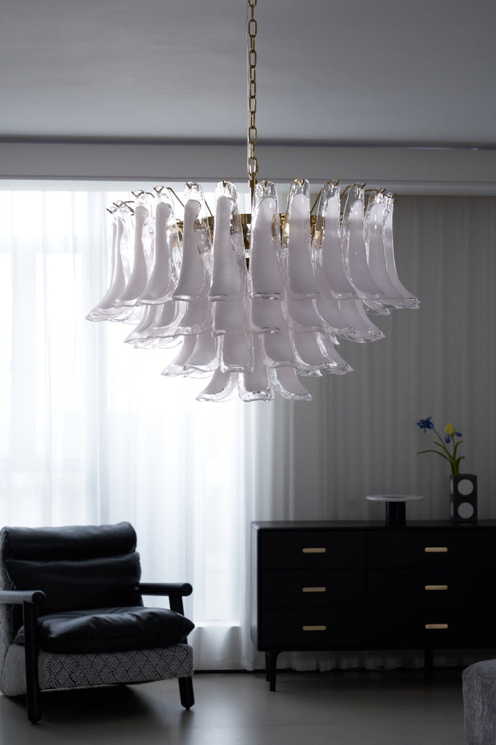 Fiora Pink Glass Chandelier - Vakkerlight