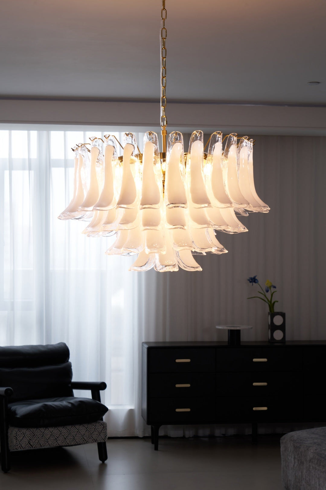 Fiora Pink Glass Chandelier - Vakkerlight