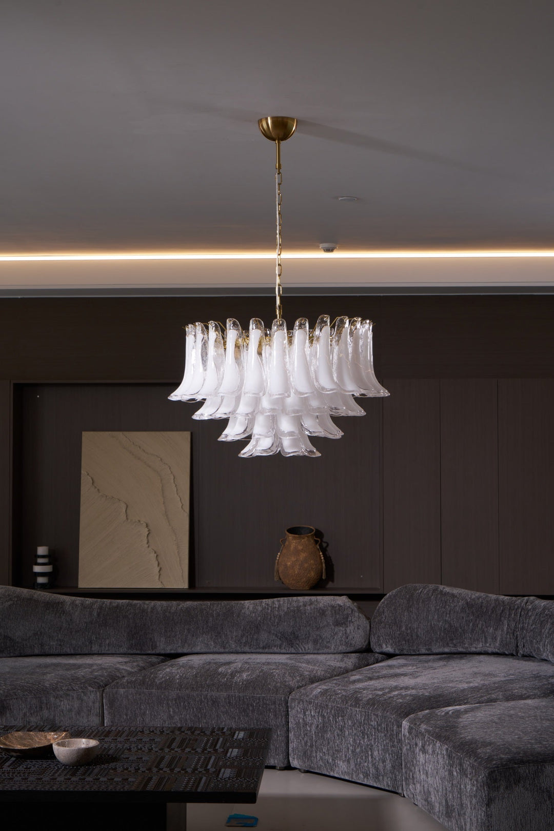 Fiora Pink Glass Chandelier - Vakkerlight