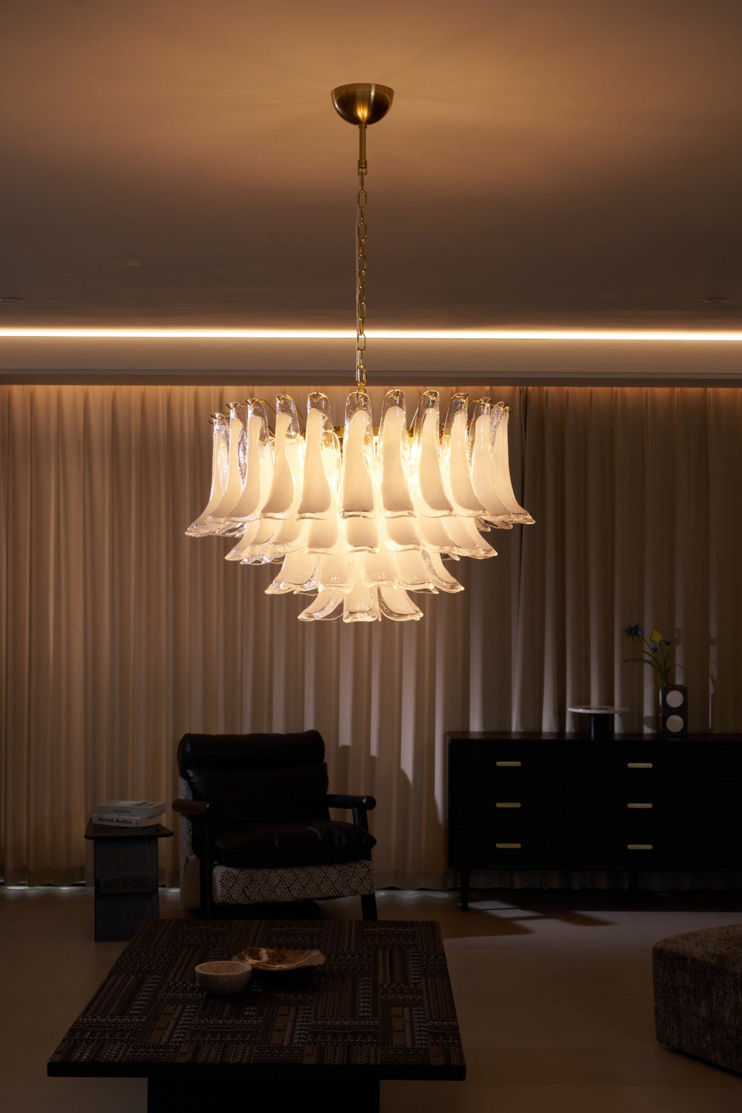 Fiora Pink Glass Chandelier - Vakkerlight