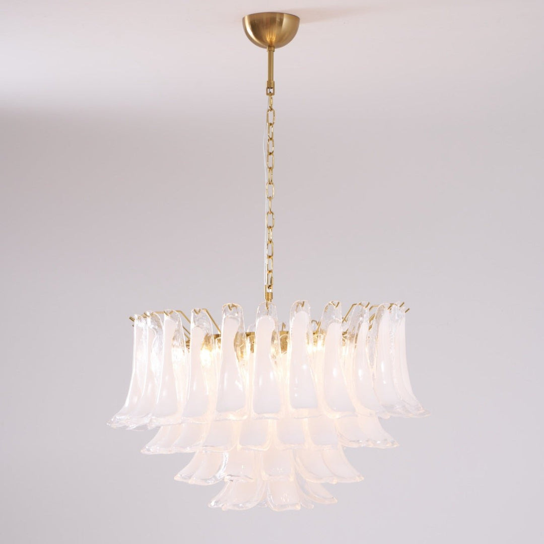 Fiora Pink Glass Chandelier - Vakkerlight