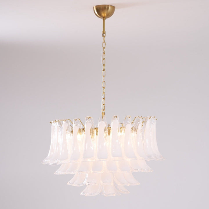 Fiora Pink Glass Chandelier - Vakkerlight