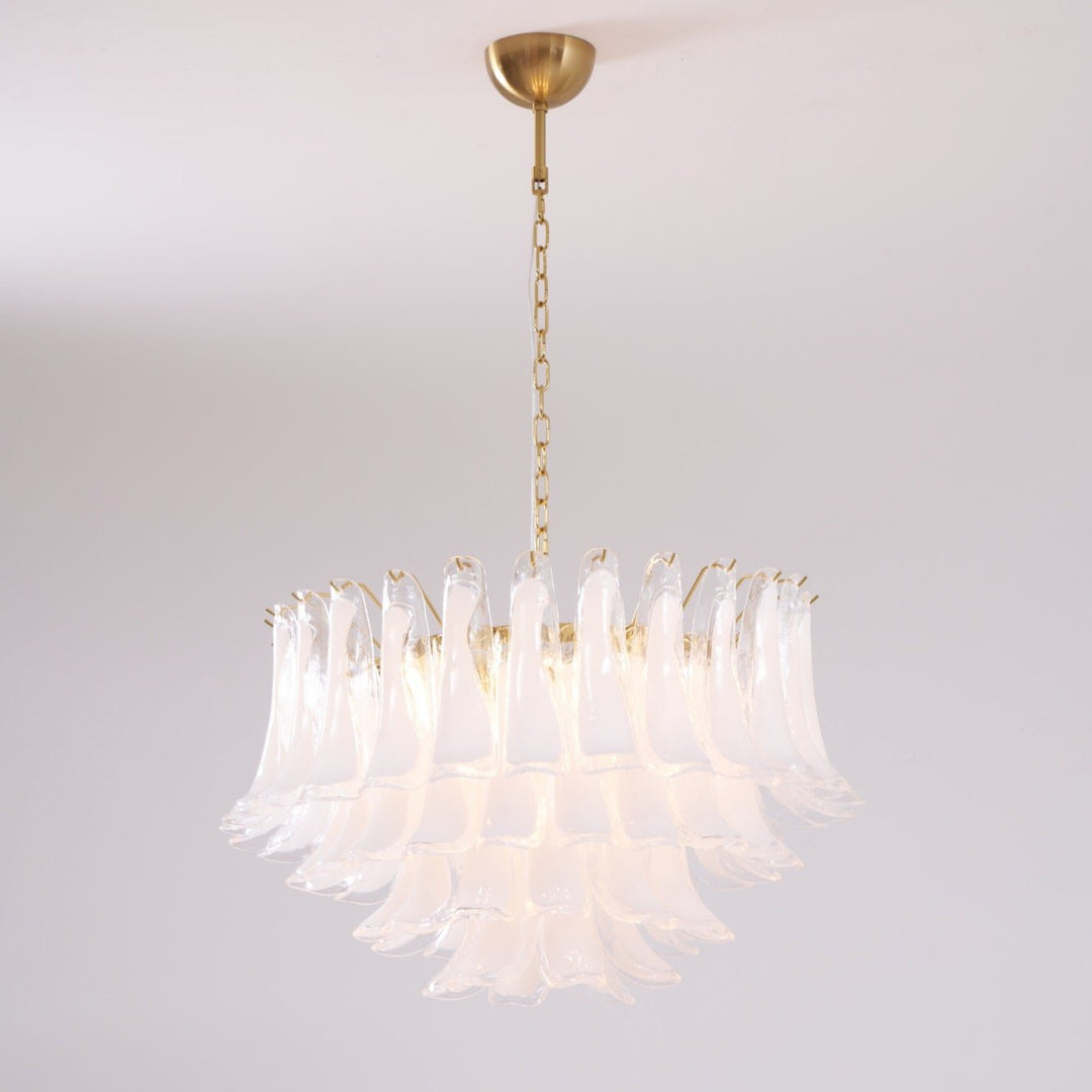 Fiora Pink Glass Chandelier - Vakkerlight