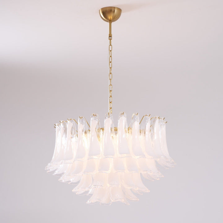 Fiora Pink Glass Chandelier - Vakkerlight