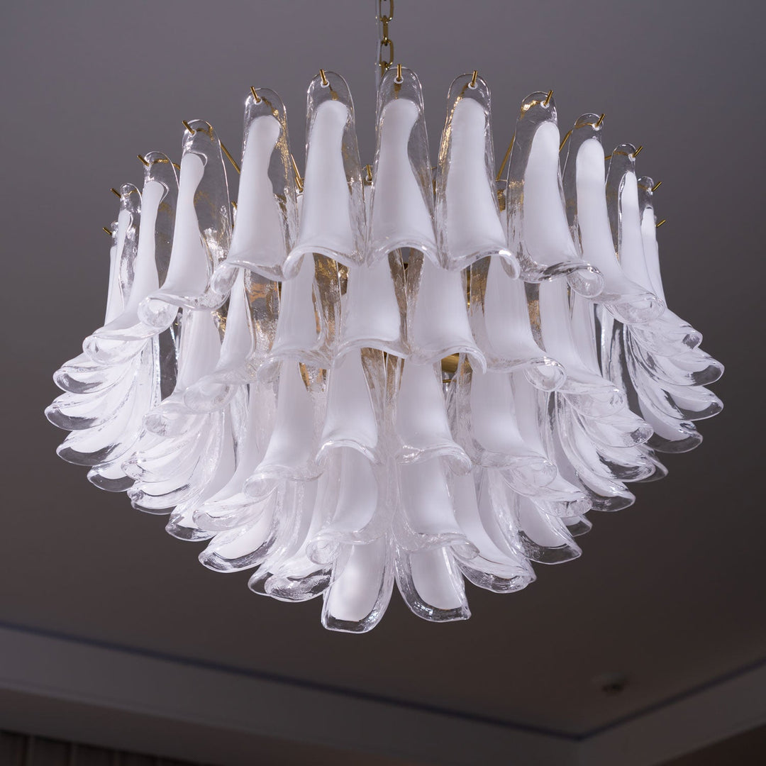 Fiora Pink Glass Chandelier - Vakkerlight