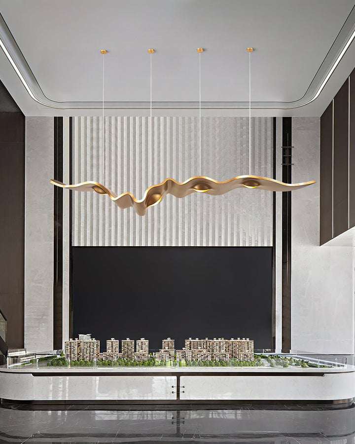 Gold Ribbon Chandelier - Vakkerlight