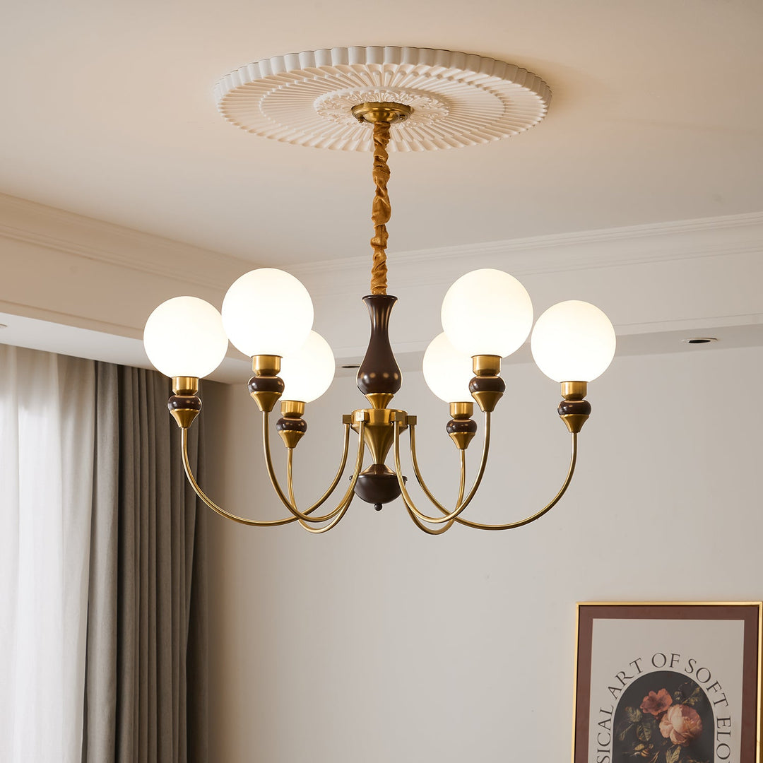 Helena Curve Chandelier - Vakkerlight