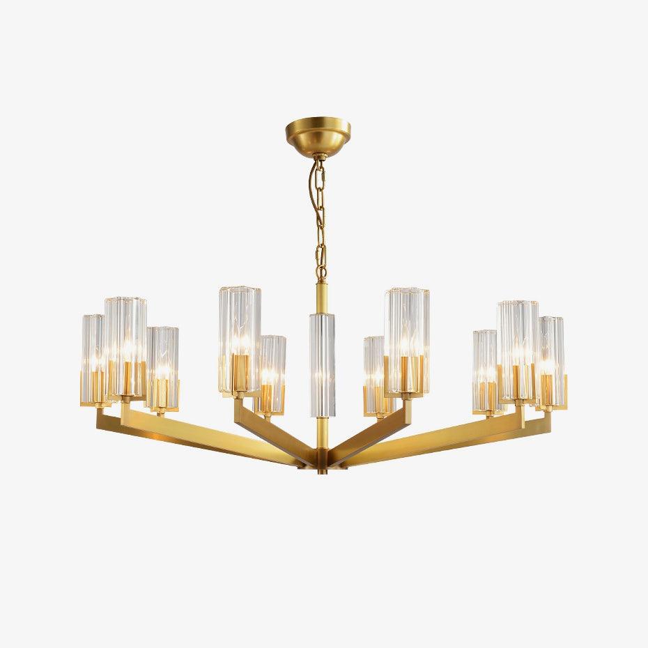 Kayla Brass Chandelier - Vakkerlight