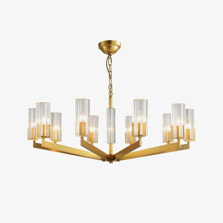 Kayla Brass Chandelier - Vakkerlight