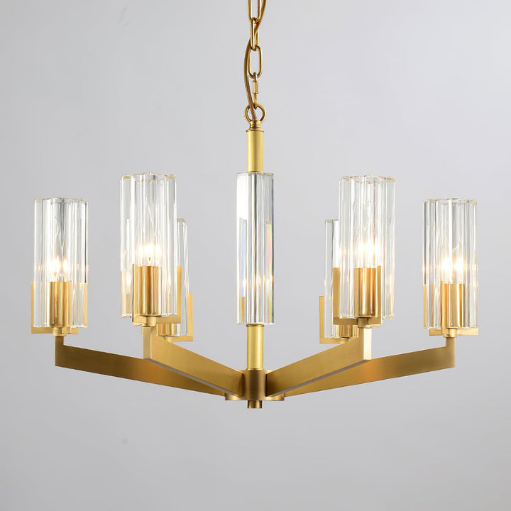 Kayla Brass Chandelier - Vakkerlight