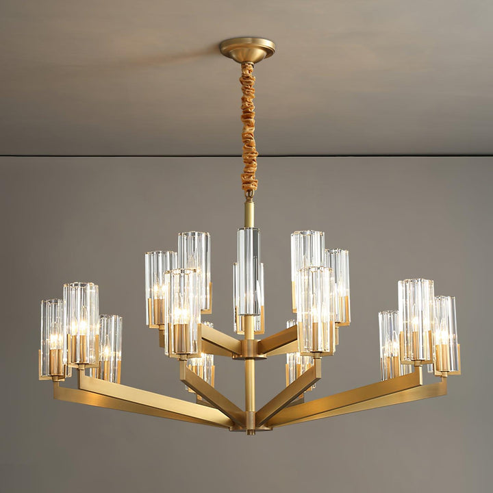 Kayla Brass Chandelier - Vakkerlight