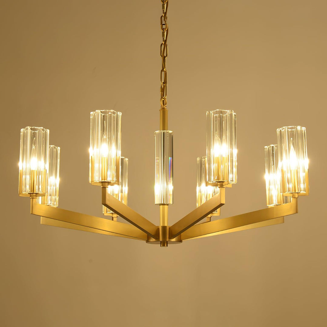 Kayla Brass Chandelier - Vakkerlight