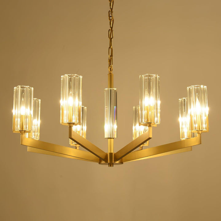 Kayla Brass Chandelier - Vakkerlight