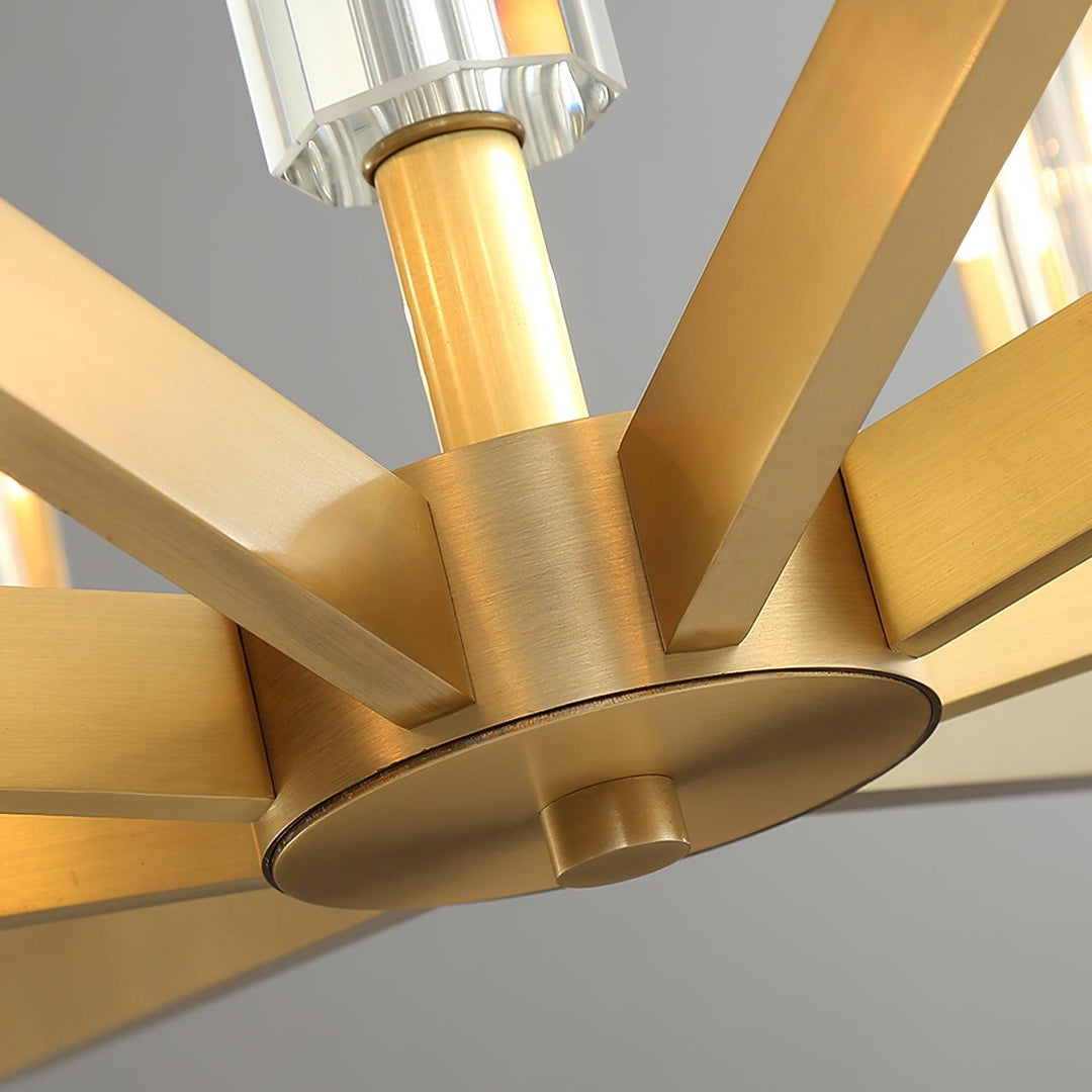 Kayla Brass Chandelier - Vakkerlight