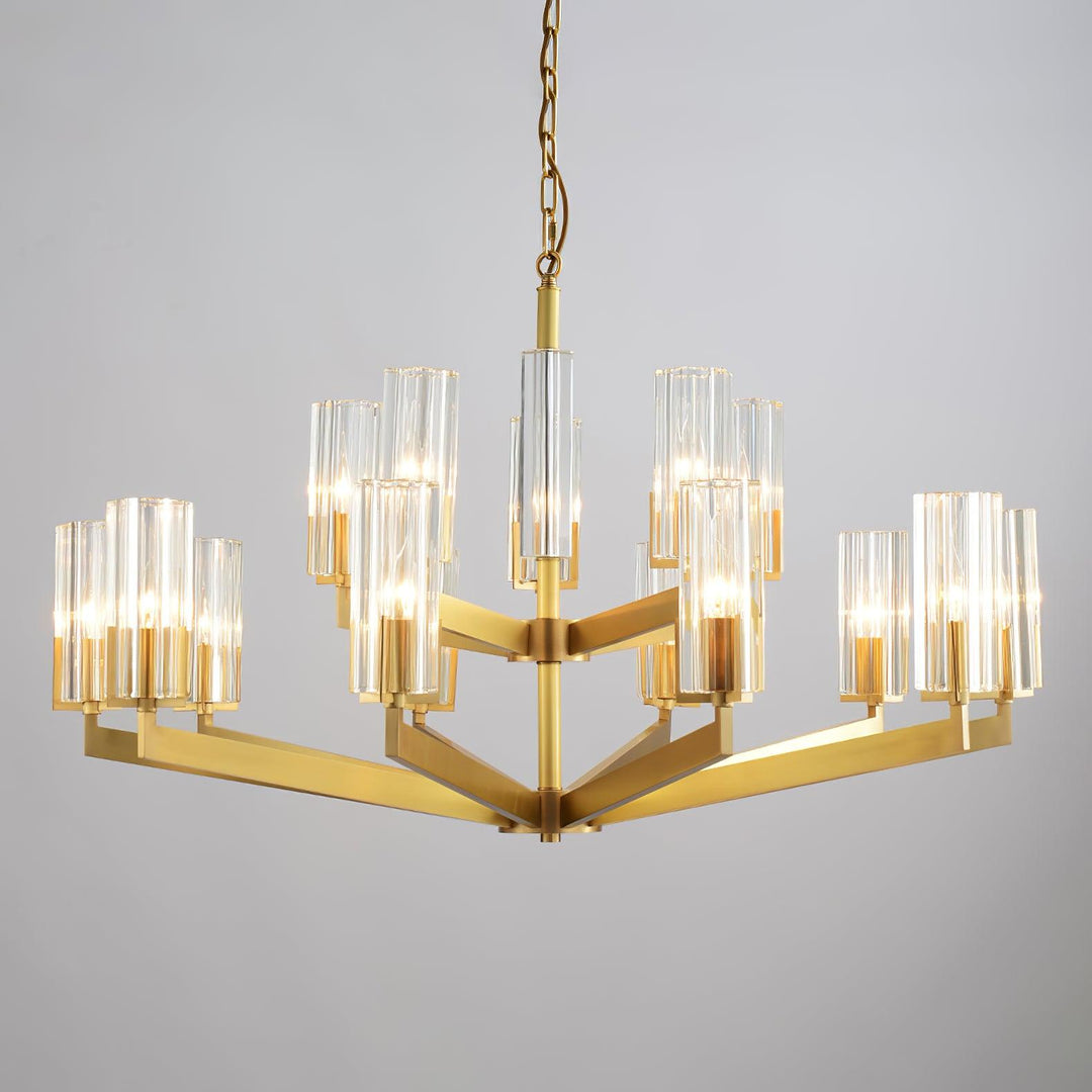 Kayla Brass Chandelier - Vakkerlight