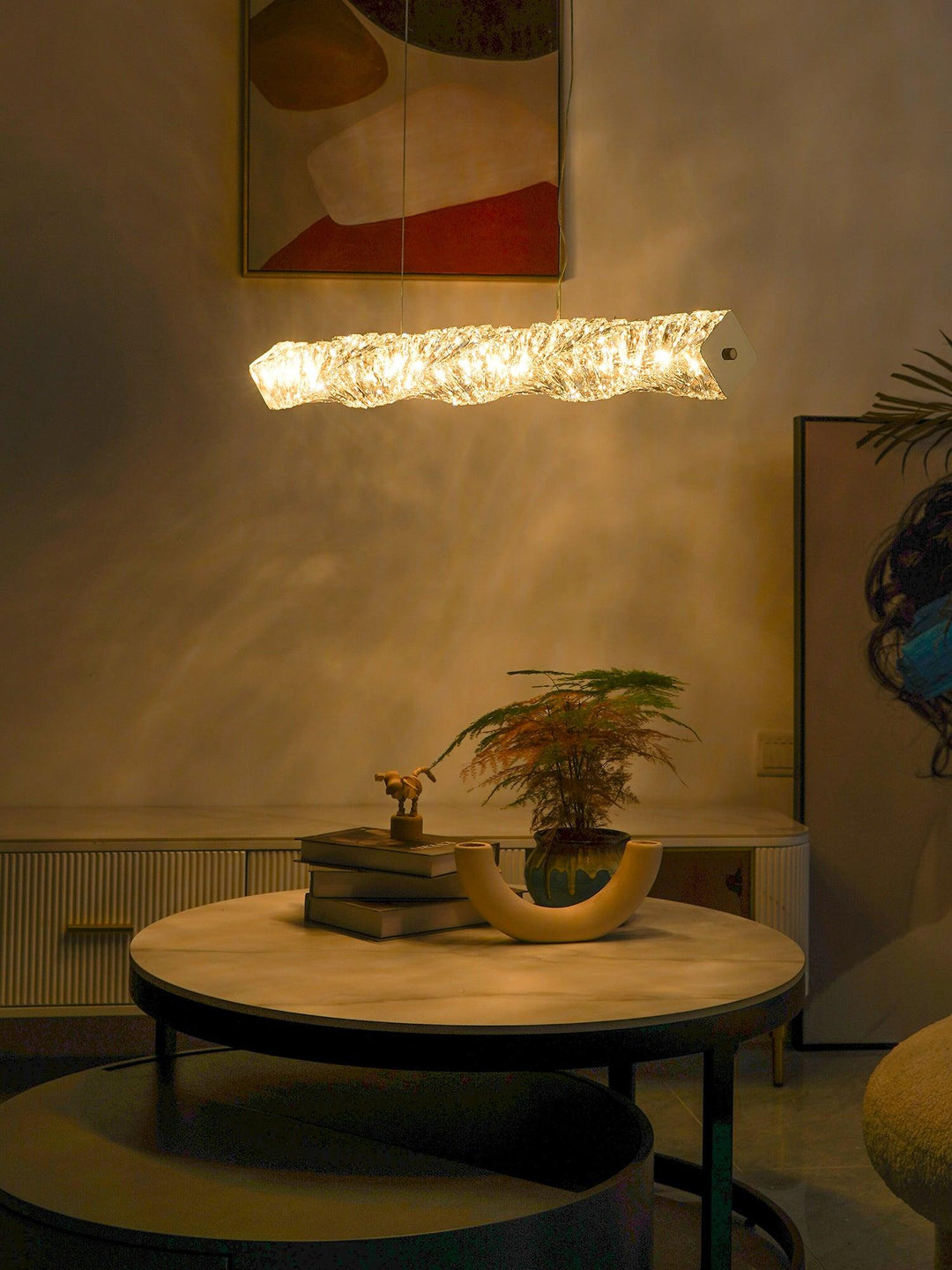 Long Crystal Pendant Lamp - Vakkerlight