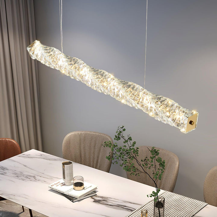 Long Crystal Pendant Lamp - Vakkerlight