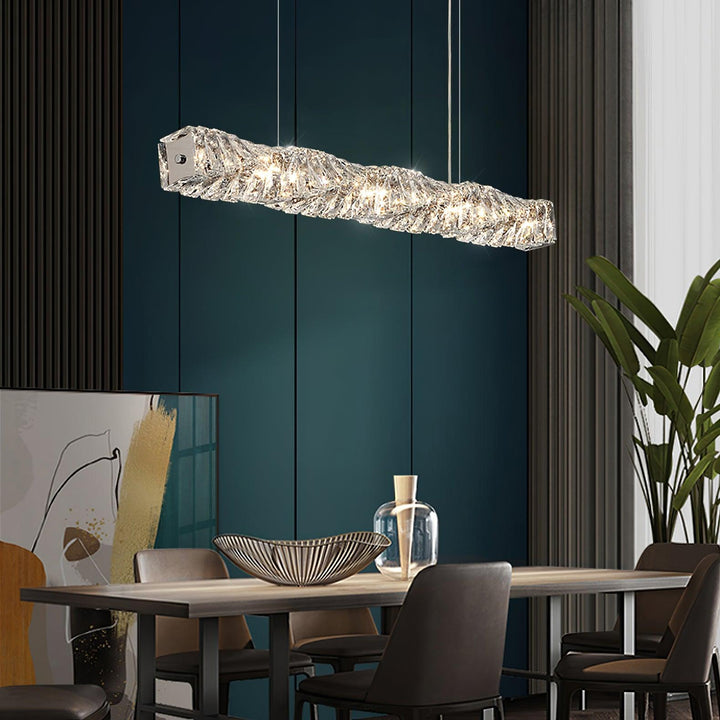 Long Crystal Pendant Lamp - Vakkerlight