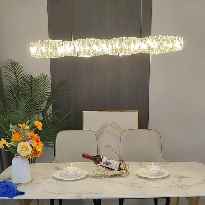 Long Crystal Pendant Lamp - Vakkerlight