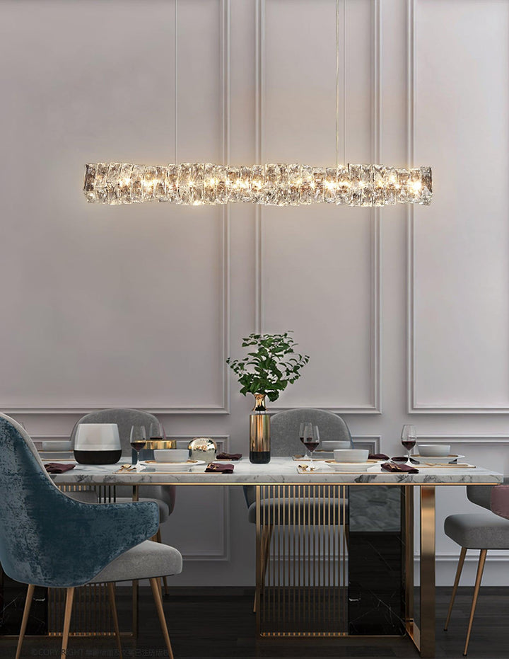 Long Crystal Pendant Lamp - Vakkerlight
