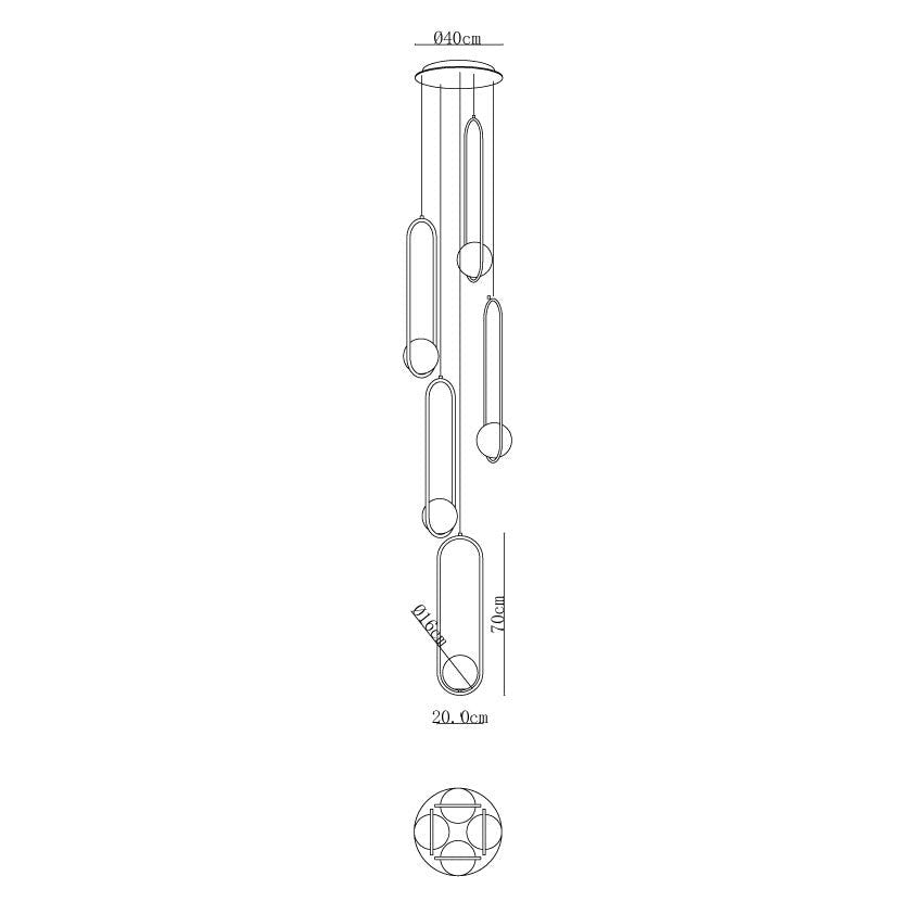 Mila Combination Chandelier - Vakkerlight