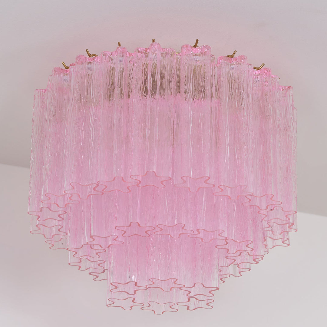 Murano Pink Glass Ceiling Light - Vakkerlight